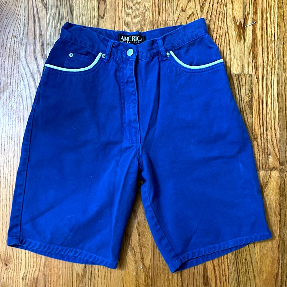 Royal Blue Denim Shorts